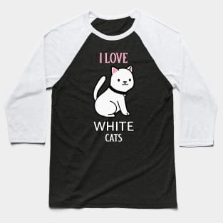 WHITE CAT Baseball T-Shirt